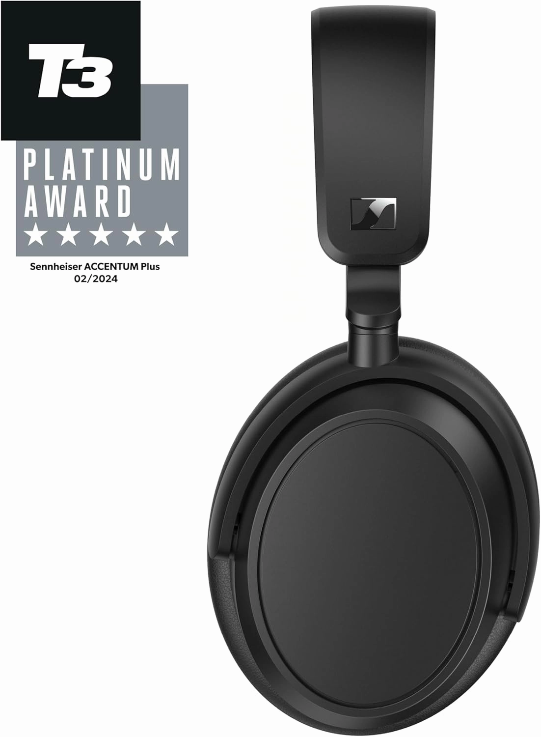 Sennheiser ACCENTUM Plus Wireless Bluetooth Headphones - Quick-Charge Feature, 50-Hr Battery Playtime, Adaptive Hybrid ANC, Sound Personalization, Touch Controls, Black
