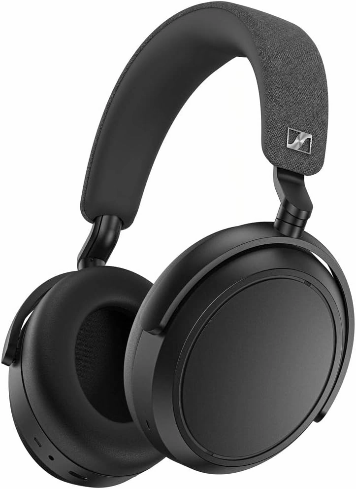 SENNHEISER Momentum 4 Wireless Headphones - Bluetooth Headset for Crystal-Clear Calls with Adaptive Noise Cancellation, 60h Battery Life and Customizable Sound, Black (Renewed)