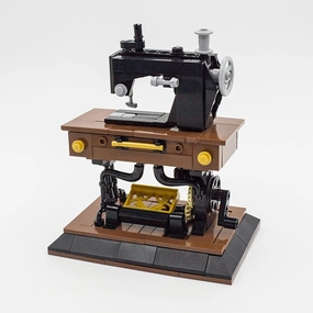 Sewing Machine Model with Turn The Handwheel 245 Pieces Building Toys MOC Build for Age 18 