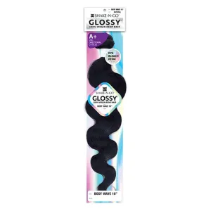 Shake N Go Virgin Remy Hair Weave Glossy Body Wave 14" (Color : Natural Black)