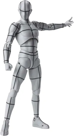 SHF Figuarts Body Kun -Wireframe- Sports Edition Figure (Gray Color Ver.) (Wireframe)