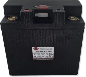 Shorai LFM Lithium-iron Battery w/BMS, LFM27A3-BS12, 9.0Ah 13.2V,118.8 WHr, "A" Type, Case 3