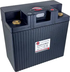 Shorai LFX Lithium-iron Battery w/BMS, LFX27L3-BS12, 9.0Ah 13.2V,118.8 WHr, "L" Type, Case 3
