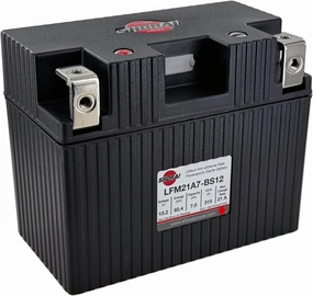 Shorai LFM Lithium-iron Battery w/BMS, LFM21A7-BS12, 7.0Ah 13.2V, 92.4WHr, "A" Type, Case 7