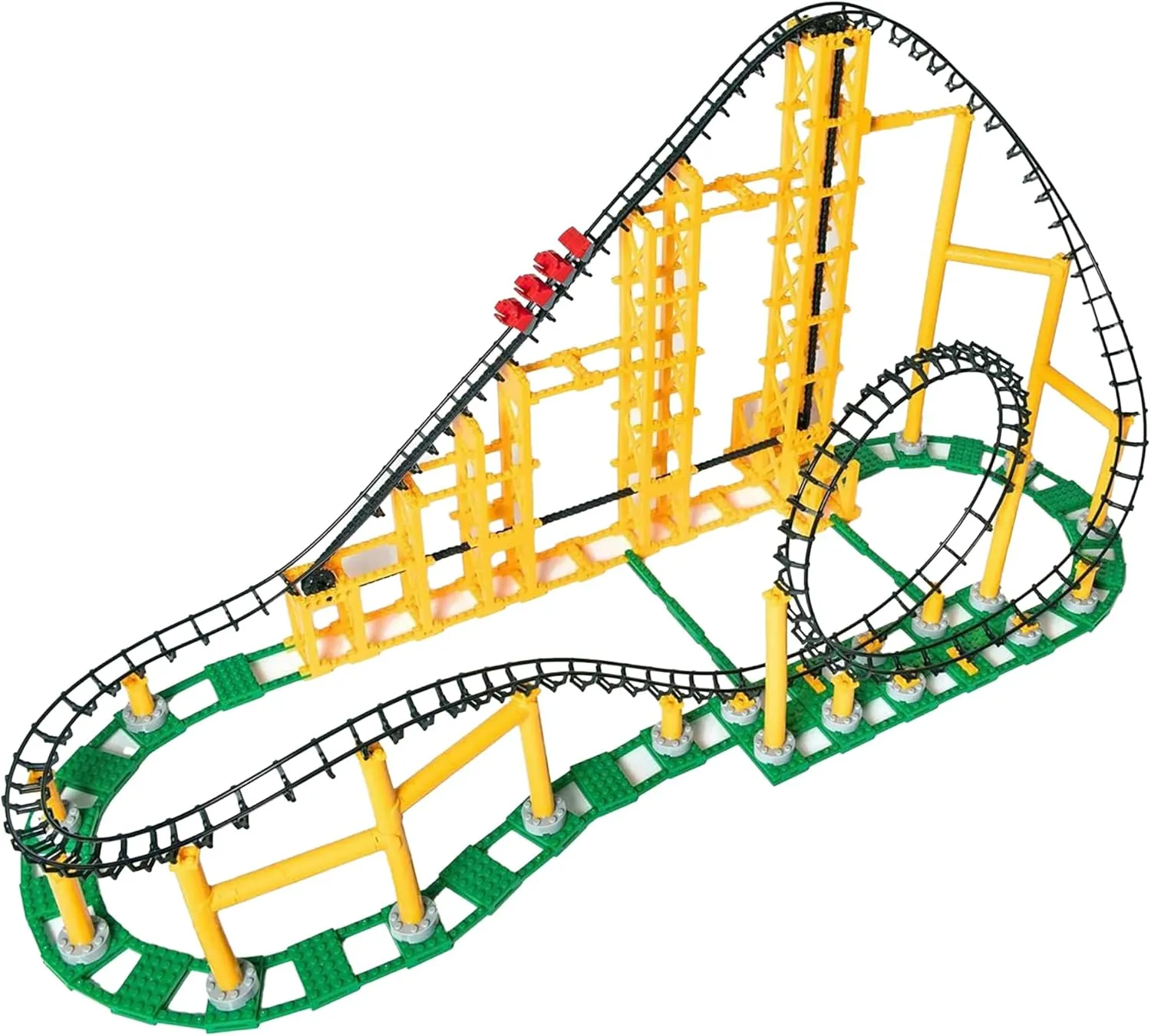 Sidewinder - 825 Pieces, Building Brick Set, Gravity Powered Looping Coaster Model, Promotes STEM Learning