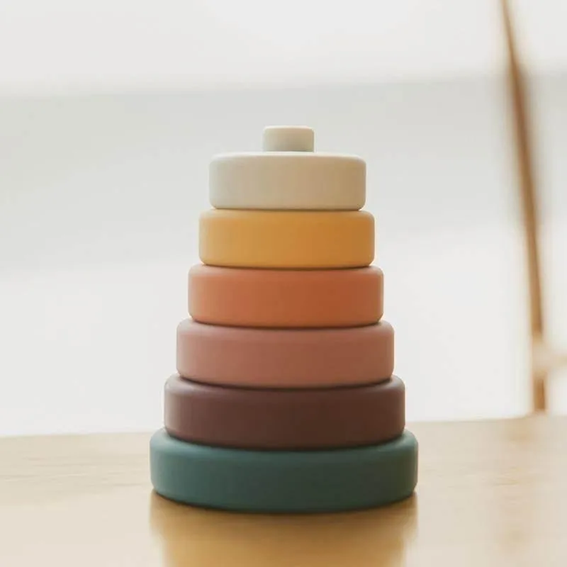 Silicone Baby Stacking Blocks - Construction Activity Toy