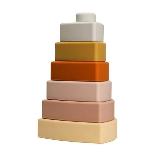 Silicone Baby Stacking Blocks - Construction Activity Toy