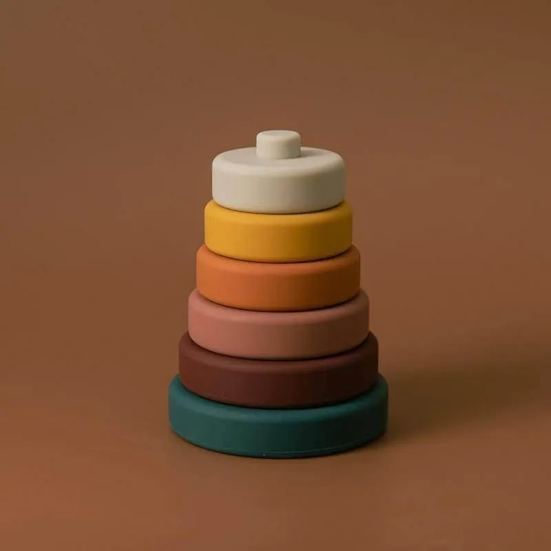 Silicone Baby Stacking Blocks - Construction Activity Toy