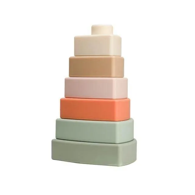 Silicone Baby Stacking Blocks - Construction Activity Toy