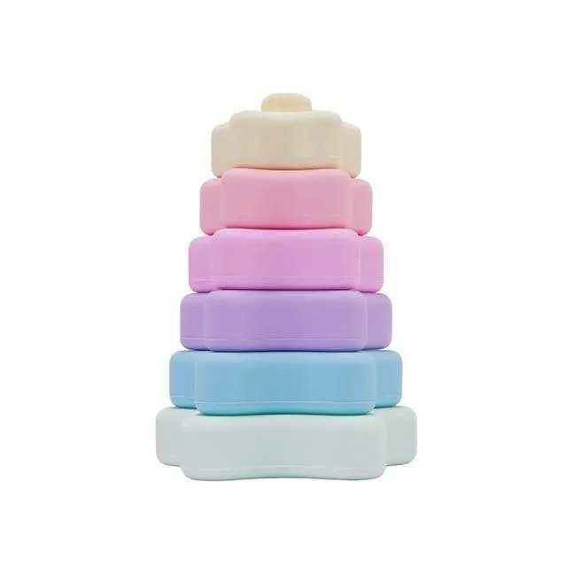 Silicone Baby Stacking Blocks - Construction Activity Toy