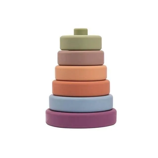Silicone Baby Stacking Blocks - Construction Activity Toy