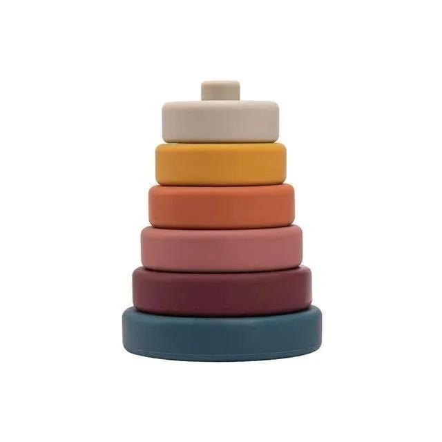Silicone Baby Stacking Blocks - Construction Activity Toy