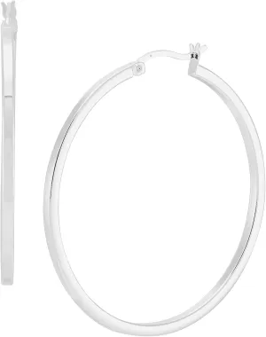Silpada 'Winning Streak Tube Hoop Earrings'