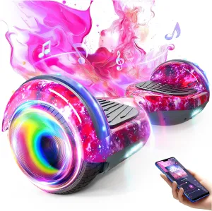 SISIGAD Scooter, 6.5" Flash Wheels & Corlorful LED Lights, All for Girls Boys Kids Ages 6 
