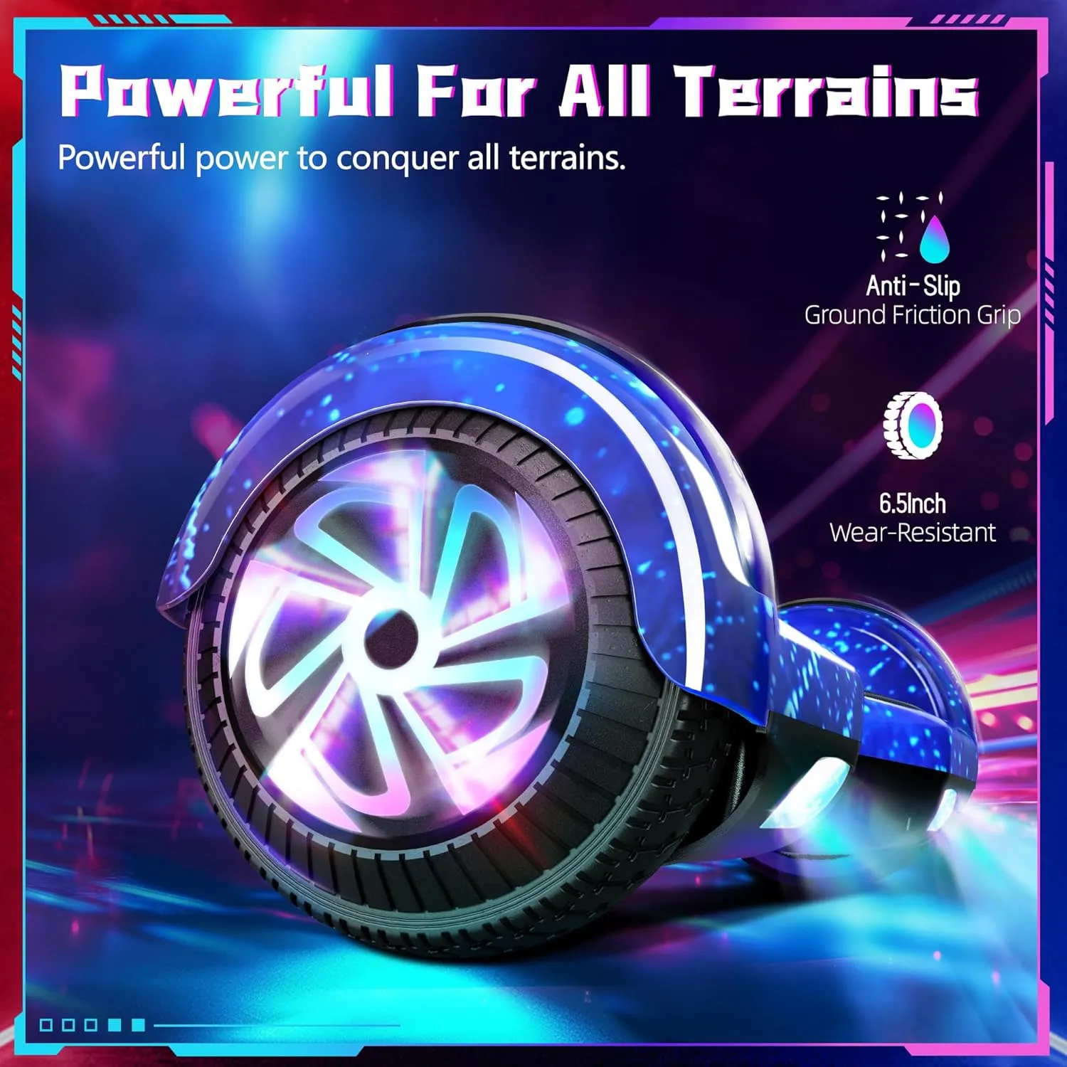 SISIGAD Scooter, 6.5" Flash Wheels & Corlorful LED Lights, All for Girls Boys Kids Ages 6 