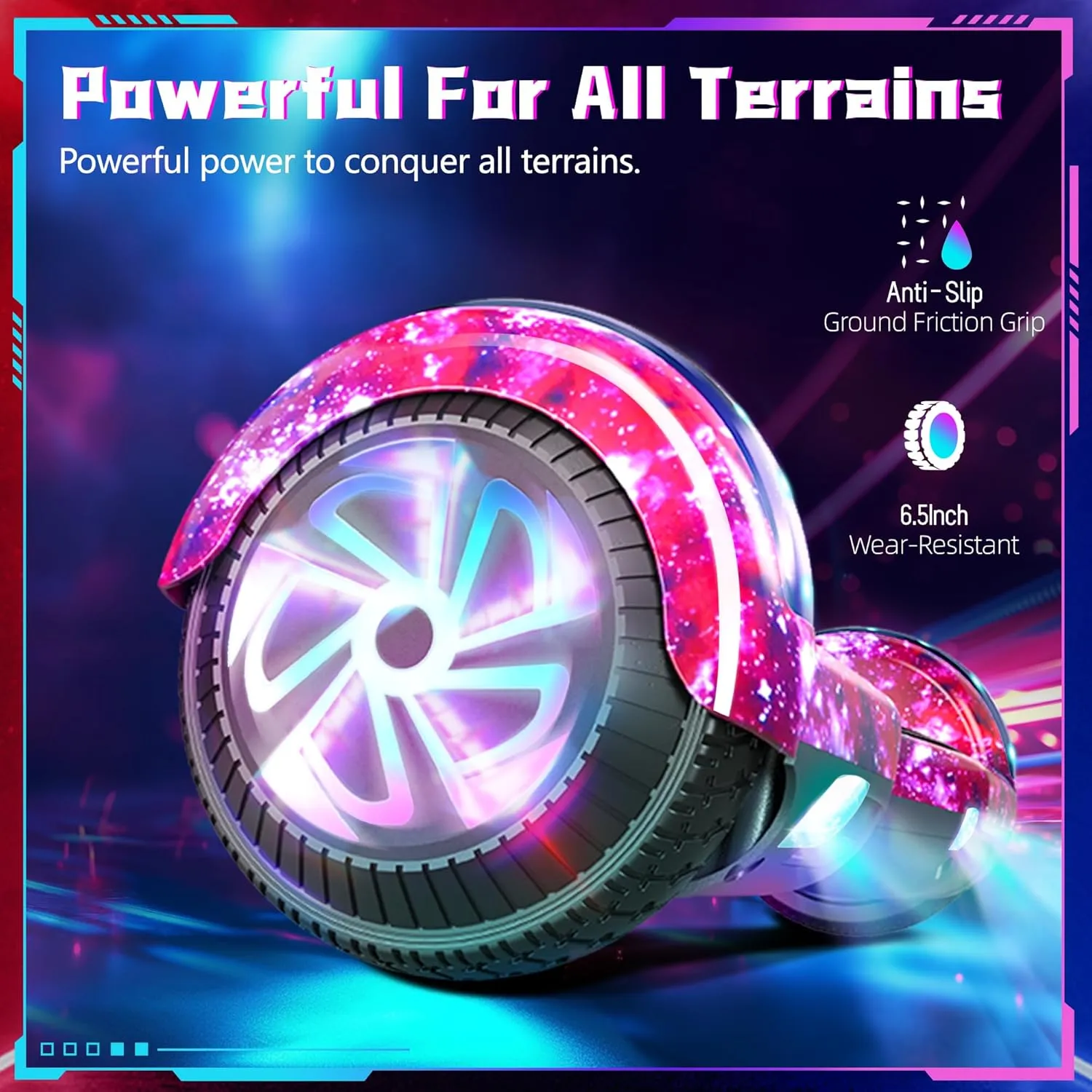 SISIGAD Scooter, 6.5" Flash Wheels & Corlorful LED Lights, All for Girls Boys Kids Ages 6 