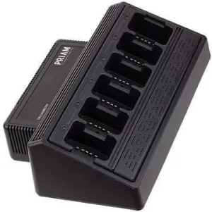 Six Bay Rapid Desk Charger for Hytera (HYT) PD705 Rechargeable Two Way Radio (Built-in Power Supply)