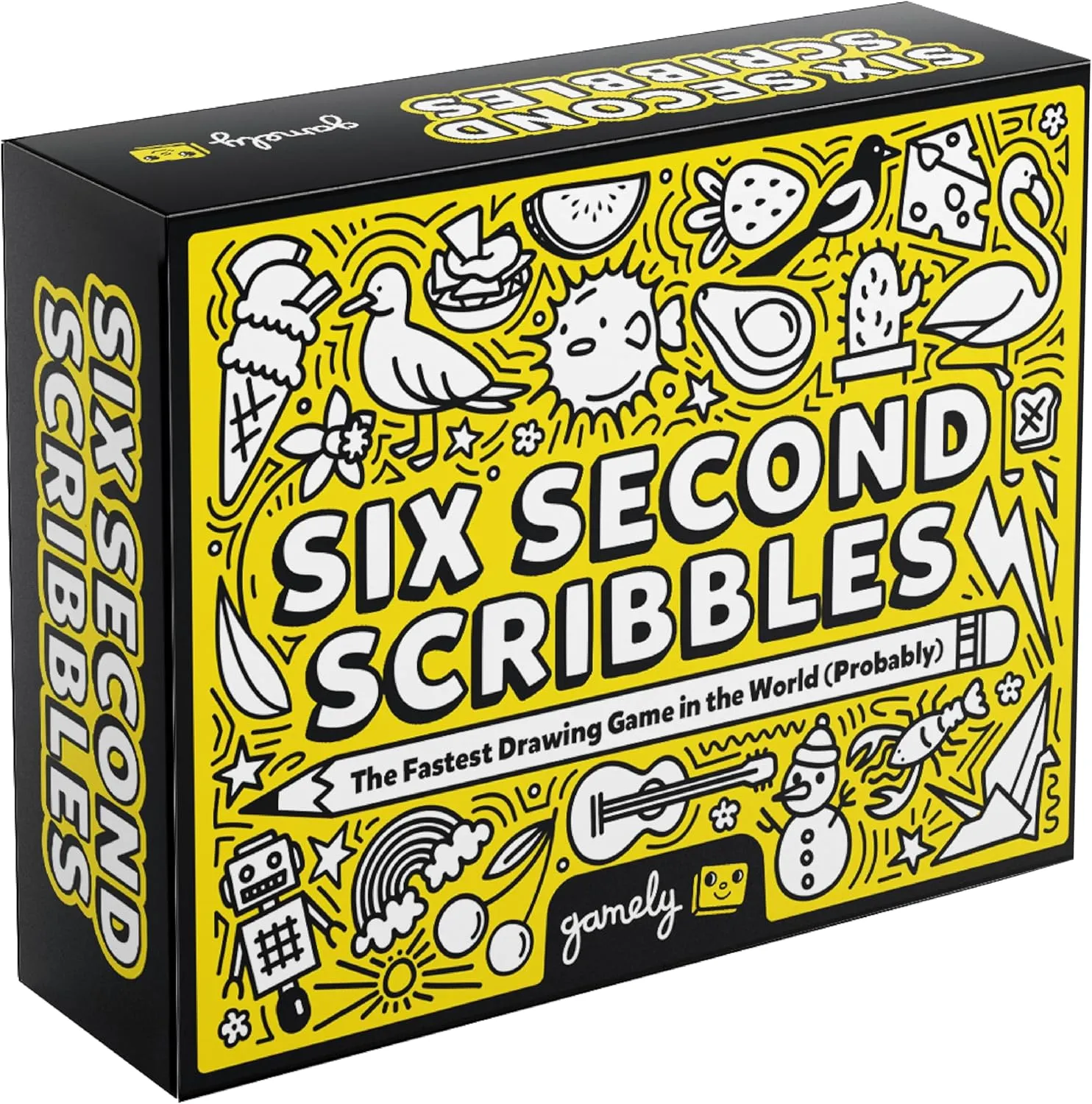 Six Second Scribbles USA: The frantically Fast, fantastically Fun Drawing Game | A Family Friendly Party Game for Kids, Teens and Adults