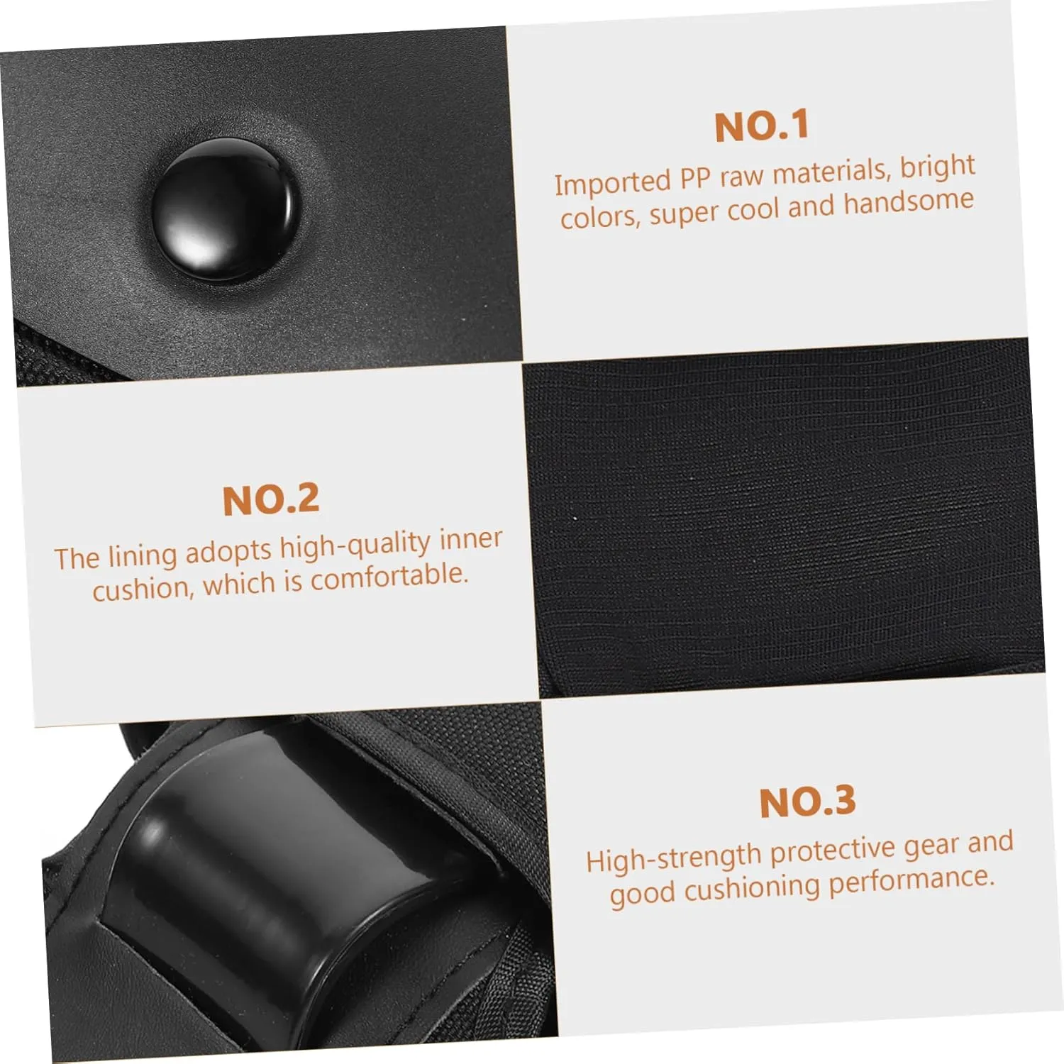 Skateboard Safety Kit 6 Pcs Child Protective Gear Knee and Elbow Pads Hand Protectors Comfort Fit for Skating Cycling Mini Bike