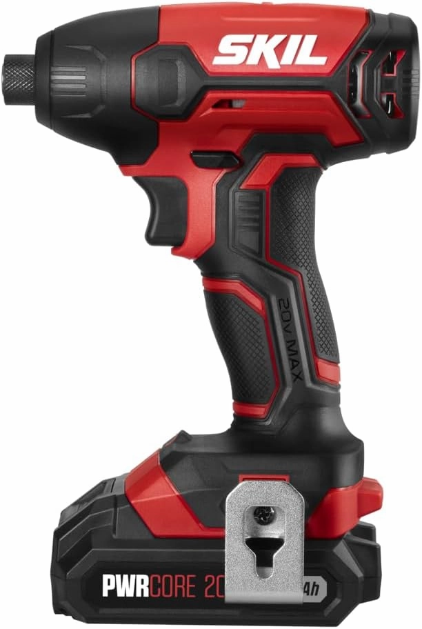 SKIL 20V 1/4 Inch Hex Cordless Impact Driver, Including 2.0Ah PWRCore 20 Lithium Battery and Charger - ID572702