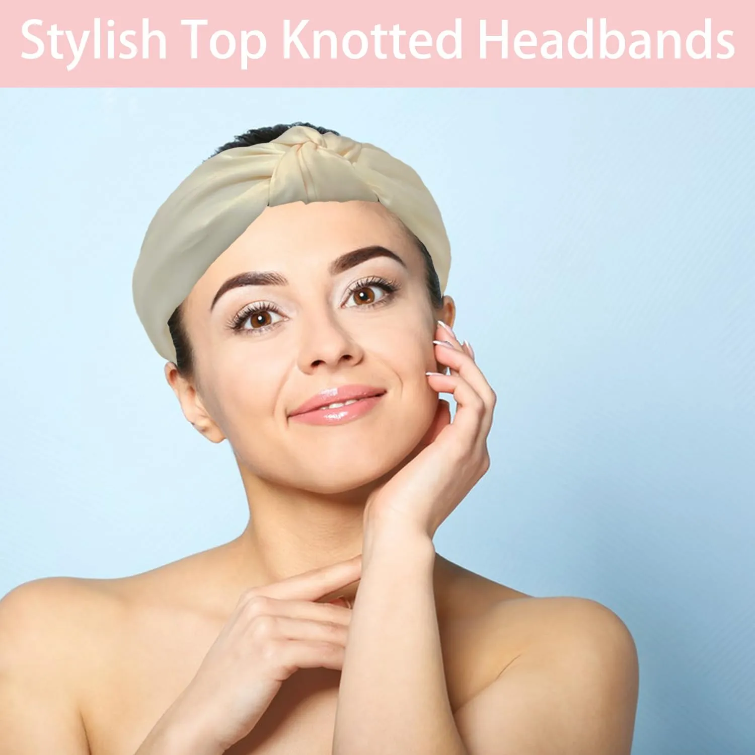skincare face wash Spa Headband and Wristband Set Top Knotted Headbands Big Hair Claw Clips Butterfly Hair Accessories Quilted Makeup Bag Blank Cards Gifts for Women and Teen Girl Gifts Trendy Stuff