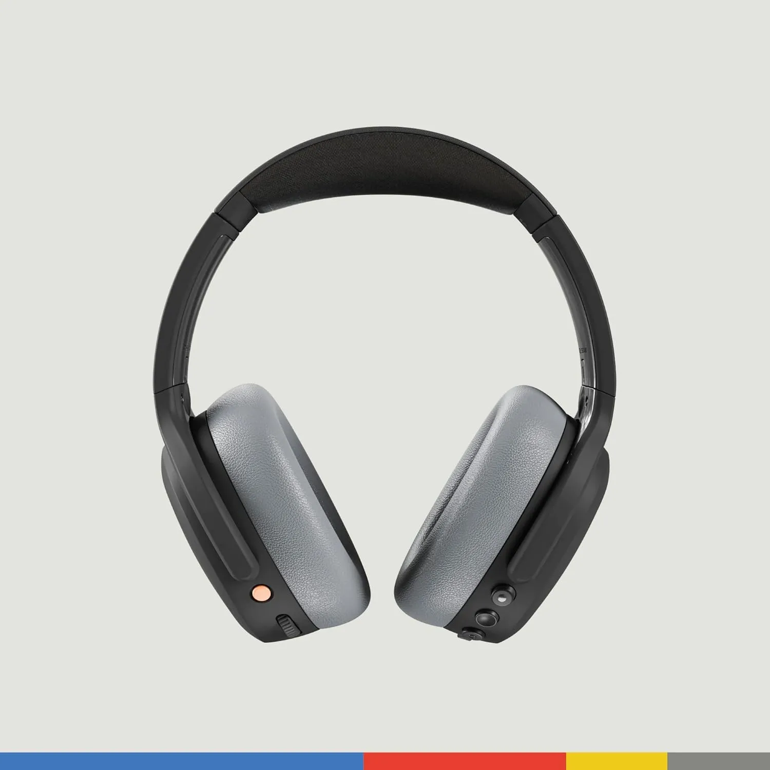 Skullcandy Crusher ANC 2 Wireless Over-Ear Bluetooth Headphones with Multi-Sensory Bass, Active Noise Cancelling, Up to 60 Hours Battery, Microphone for iPhone Android - Black/Asphalt