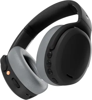 Skullcandy Crusher ANC 2 Wireless Over-Ear Bluetooth Headphones with Multi-Sensory Bass, Active Noise Cancelling, Up to 60 Hours Battery, Microphone for iPhone Android - Black/Asphalt