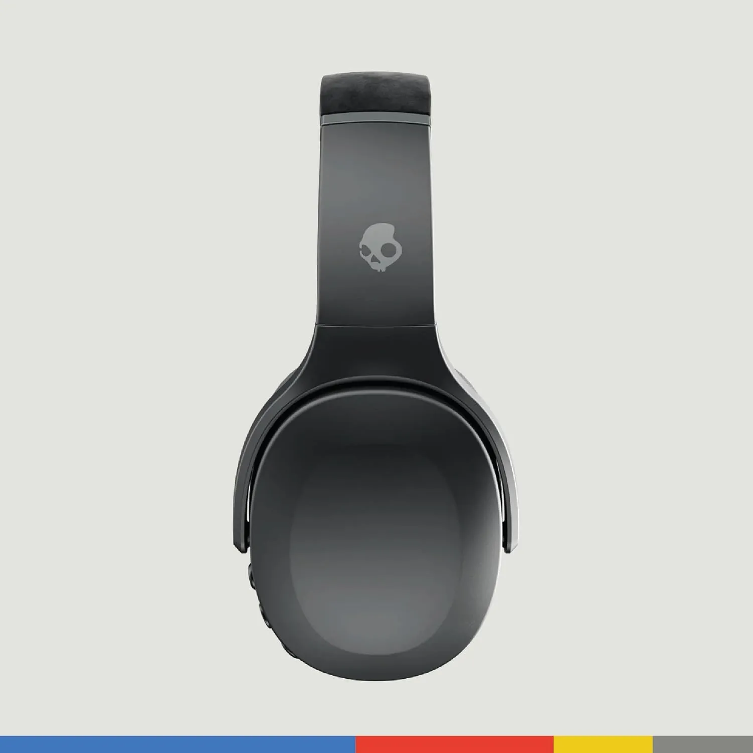 Skullcandy Crusher Evo Wireless Bluetooth Headphones with Multi-Sensory Bass, Noise Isolating Over-Ear Fit, Up to 40 Hours Battery, Microphone for iPhone Android - Asphalt