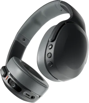 Skullcandy Crusher Evo Wireless Bluetooth Headphones with Multi-Sensory Bass, Noise Isolating Over-Ear Fit, Up to 40 Hours Battery, Microphone for iPhone Android - Asphalt