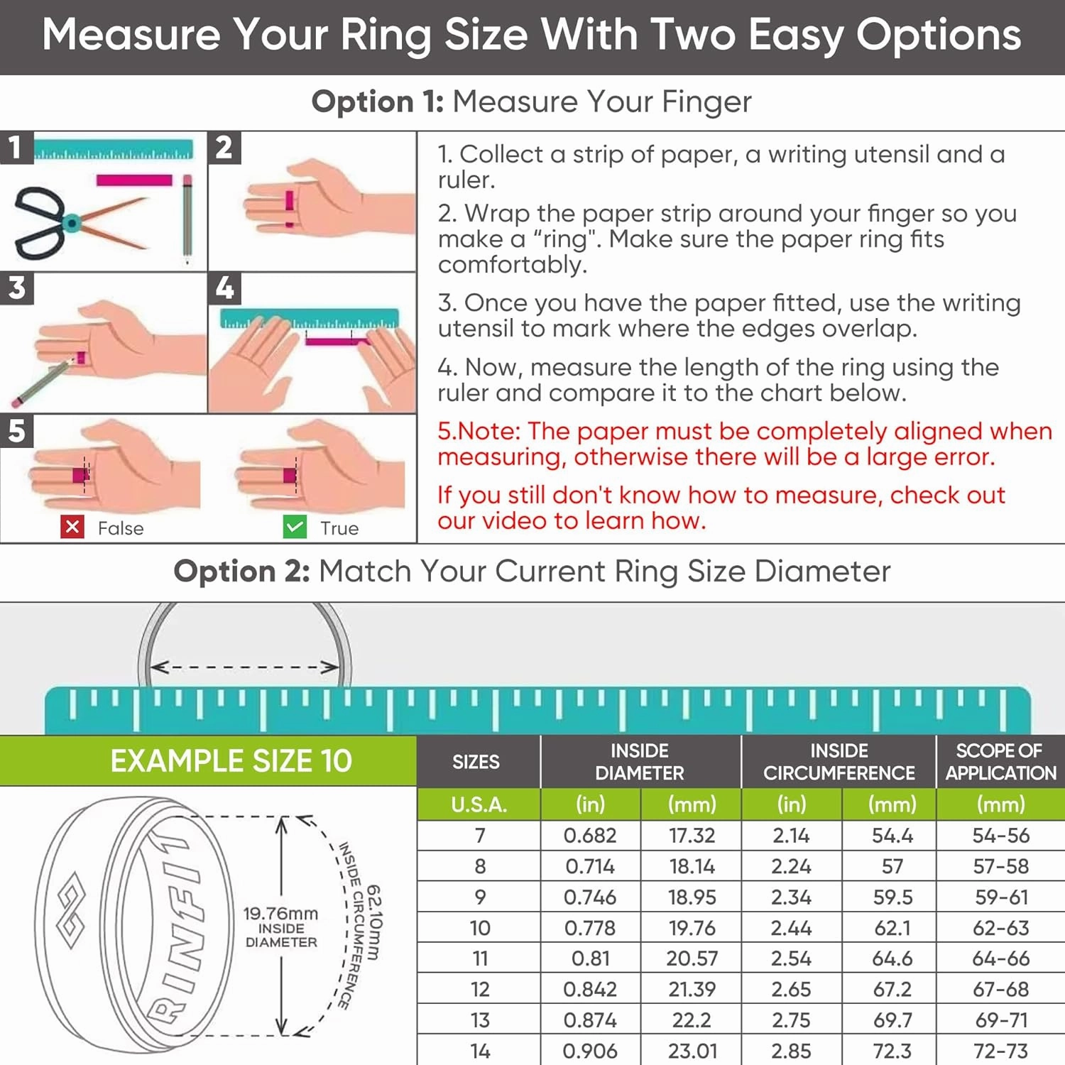 Smart Rings for Women Men, Health Ring,Sleep Tracker, Step Tracker, No Subscription Fee, IP68 Waterproof Smart Ring for iOS & Android (Black 10#)