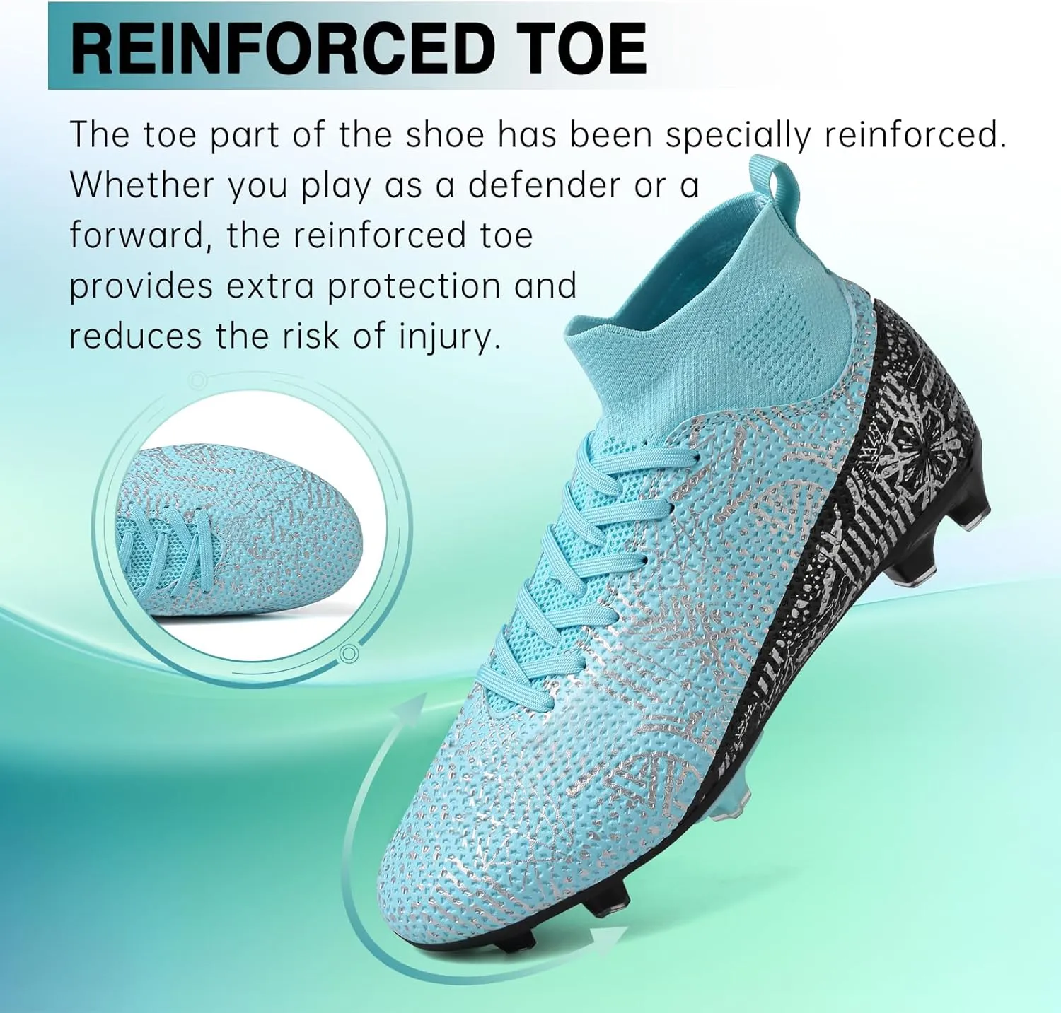 Soccer Cleats Mens Women Soccer Shoes Youth Football Cleats for Big Boy AG TF