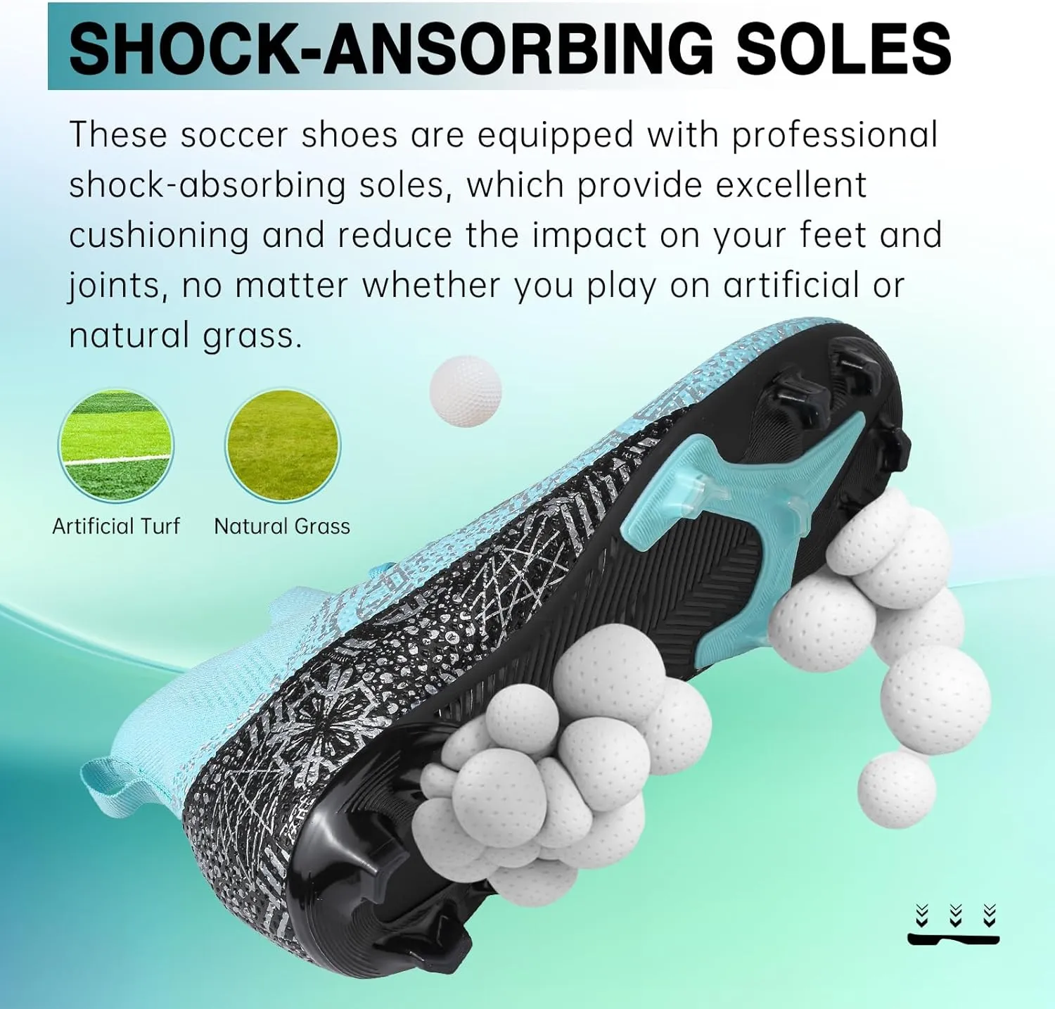 Soccer Cleats Mens Women Soccer Shoes Youth Football Cleats for Big Boy AG TF