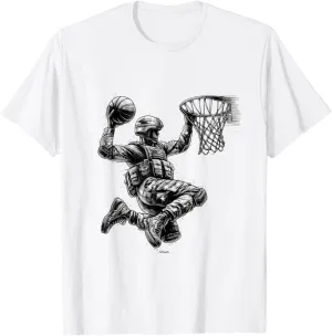 SOLDIER RIM ROCKER MILITARY SLAM DUNK GLORY T-Shirt