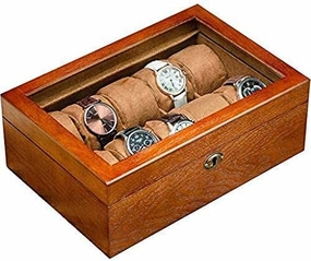 Solid Wood Watch Box Organizer Storage Display with Detachable Wrist Jewelry Bracelet Series Simple Retro Storage Box