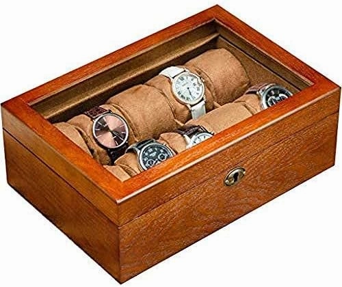 Solid Wood Watch Box Organizer Storage Display with Detachable Wrist Jewelry Bracelet Series Simple Retro Storage Box