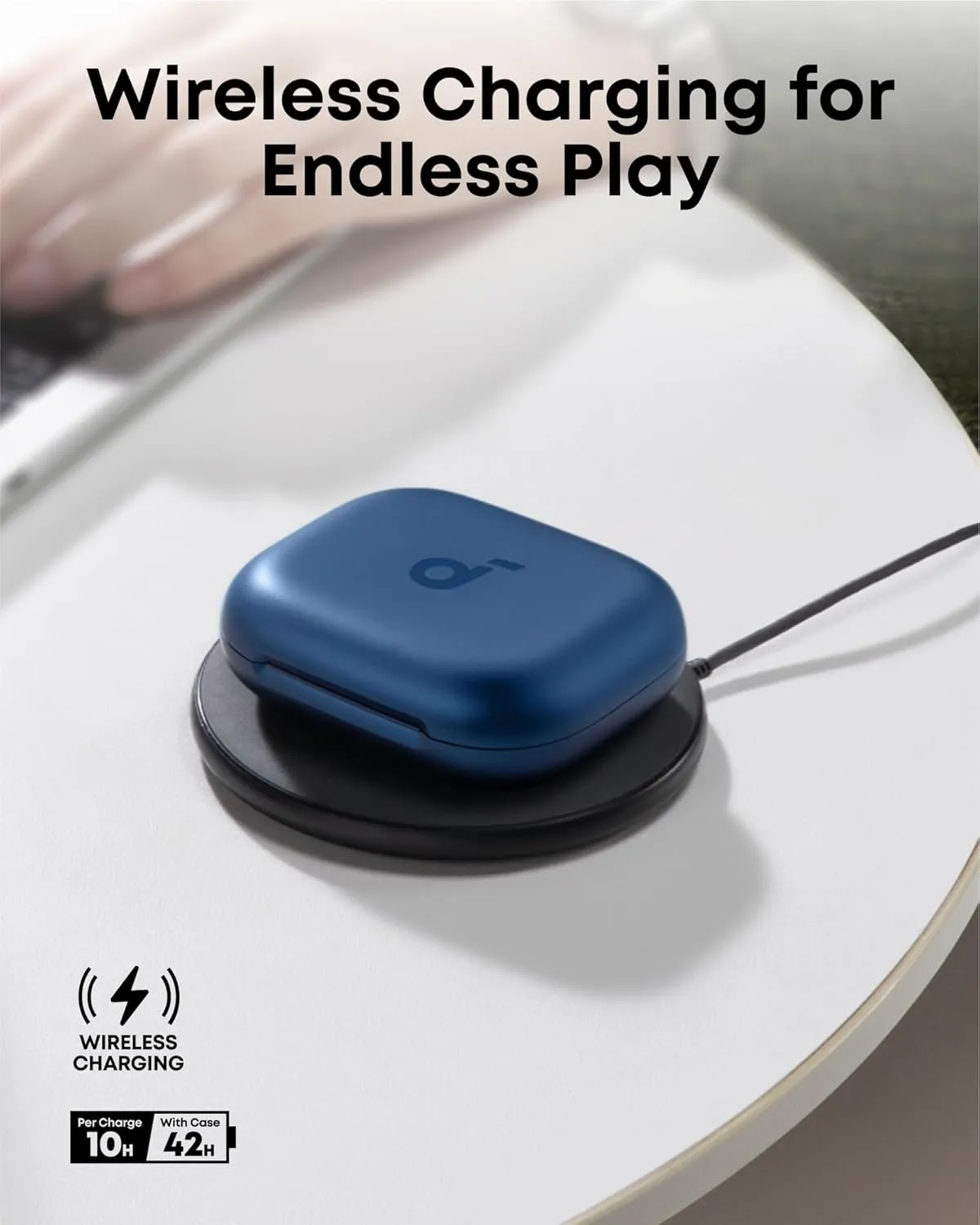 soundcore AeroFit 2 by Anker, Open-Ear Headphones, 4 Adjustable Positions for Every Ear Size, 2x Richer Bass, Hi-Res, 42H Playtime, IP55, AI Clear Calls,Wireless Charging,Translation Earbuds Real Time