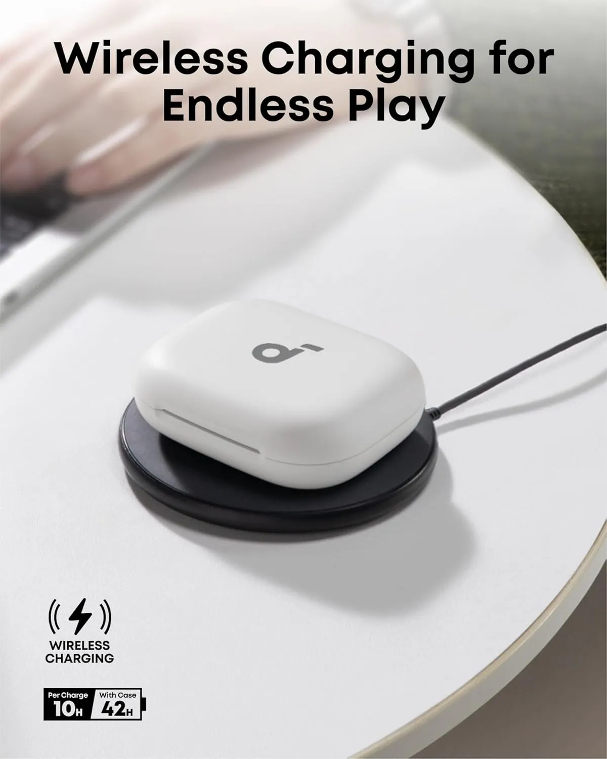soundcore AeroFit 2 by Anker, Open-Ear Headphones, 4 Adjustable Positions for Every Ear Size, 2x Richer Bass, Hi-Res, 42H Playtime, IP55, AI Clear Calls,Wireless Charging,Translation Earbuds Real Time