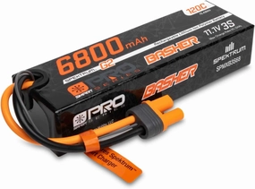 Spektrum 11.1V 6800mAh 3S 120C Smart G2 Pro Basher LiPo: IC5, SPMXB3S68