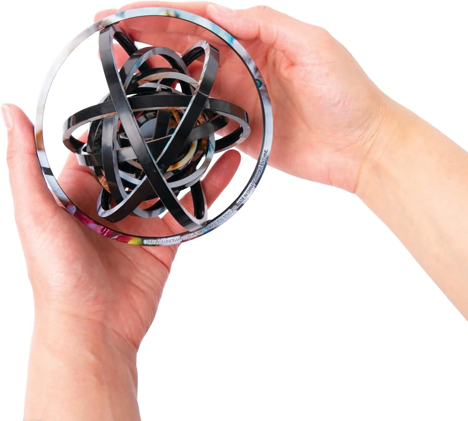 Spin Flip Puzzle - Charles Fazzino - Spin it, Flip it, Solve it! for Those who Love Brain teasers! Adult Fidget Toy. Great Gift for Mom, Dad, Teens, Men and Women