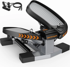 Sportsroyals Stair Stepper for Exercises-Twist Stepper with Resistance Bands and 330lbs Weight Capacity