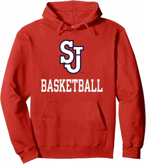St. John's Red Storm Basketball Icon Red Officially Licensed Pullover Hoodie