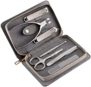 Stainless Steel 7 Piece Nail Clipper Set Scissors Pliers Manicure Nail Tools for Home Use (D 15.7 * 11cm)