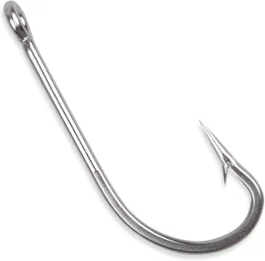 Stainless Steel Saltwater Fishing Hooks - 50pcs 34007 O'shaughnessy Hooks Forged Long Shank J Fishing Hooks Extra Strong Metal Fish Hooks Size 1/0-10/0