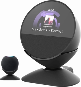 Stand for Echo Spot (2024 Release) and Homepod Mini - Adjustable Stand Holder with 280 Degree Rotating Base and Anti-Slip Silicone Pad