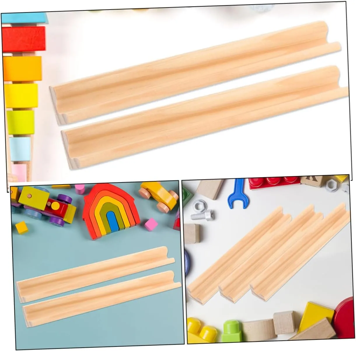 STOBAZA 20pcs Wooden Racks Angled Design Holders for Tiles for Alphabet Games Handicrafts Lightweight Fine Craftsmanship for Family Fun and Creativity