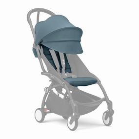 Stokke YOYO 6  Color Pack, Aqua - Textiles Only: Seat Pad, Extendable Canopy & Zipped Back Pocket - Requires YOYO3 Frame (Sold Separately)