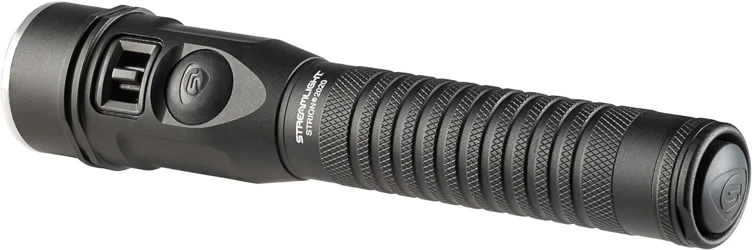 Streamlight 74435 Strion 2020 1200-Lumen Rechargeable LED Flashlight, Includes 120V/100V AC/12V DC Piggyback Charging System, Black