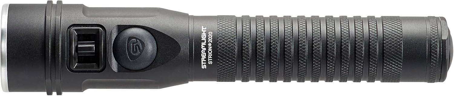 Streamlight 74435 Strion 2020 1200-Lumen Rechargeable LED Flashlight, Includes 120V/100V AC/12V DC Piggyback Charging System, Black