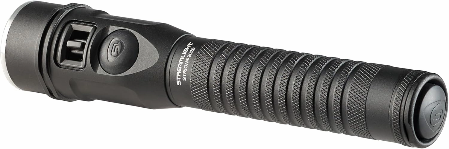 Streamlight 74435 Strion 2020 1200-Lumen Rechargeable LED Flashlight, Includes 120V/100V AC/12V DC Piggyback Charging System, Black
