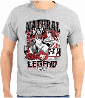 Street Fighter Natural Born Legend Graphic T Shirt Men or Women